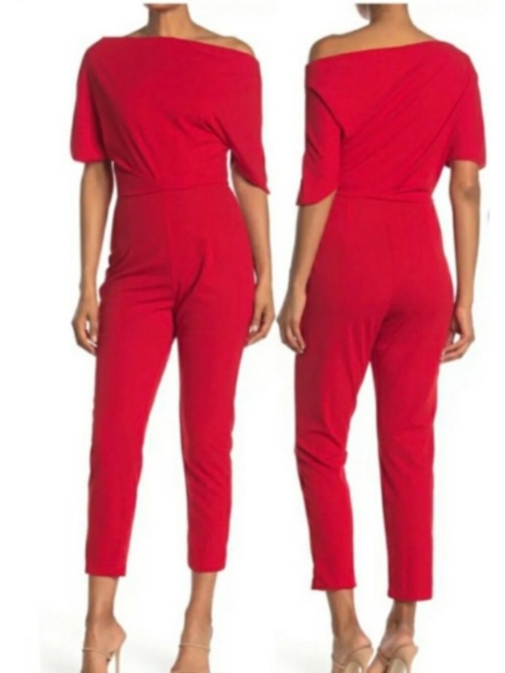 Alexia Admor Red Jumpsuit Size L